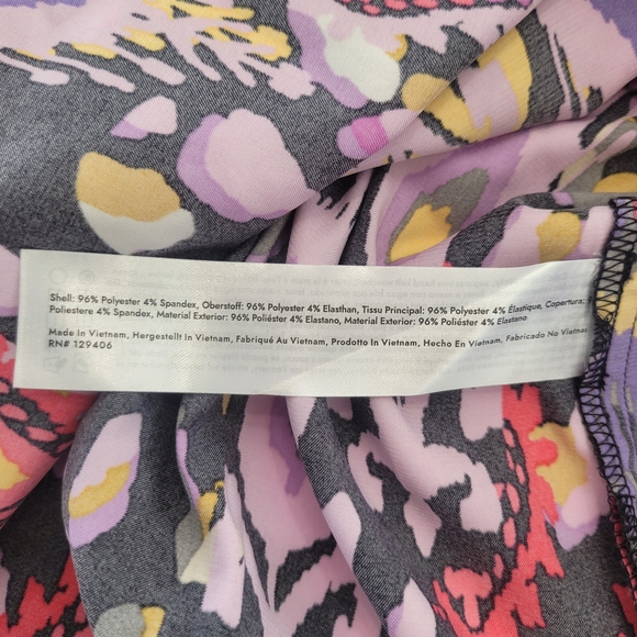 Cowl Neck Slip Dress - Desert Ikat Black Size 10 - Picture 13 of 16